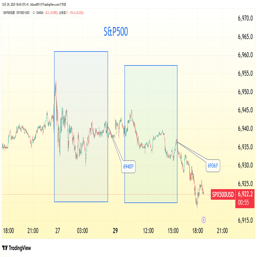 日経平均振返り・12月29日 AI投資は冷めつつあるか🤔 ｜Dailyな💫日経平均＆SP500波動分析
