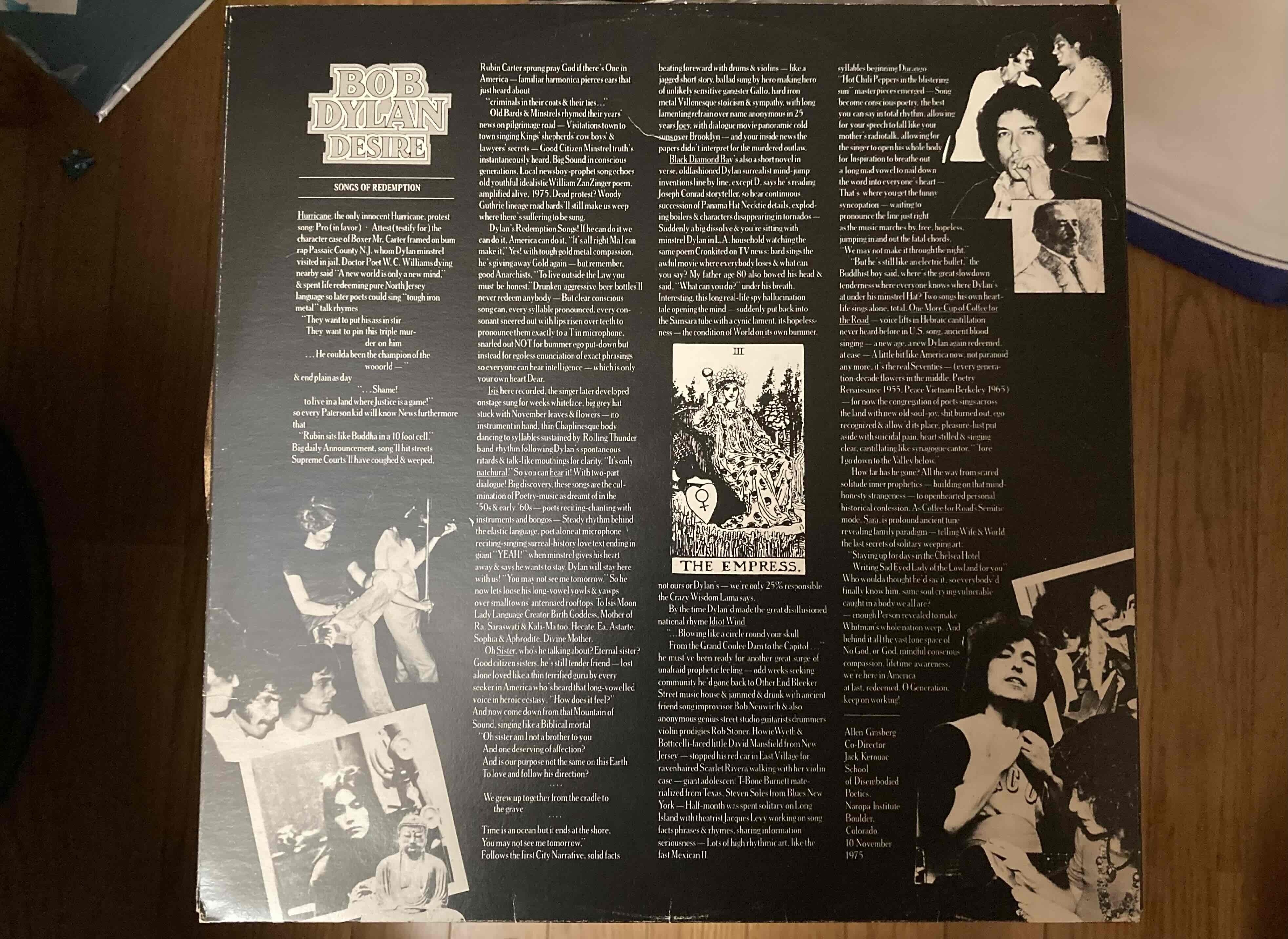 Bob Dylan [ Desire ] Columbia JC-33893｜naruru's Record