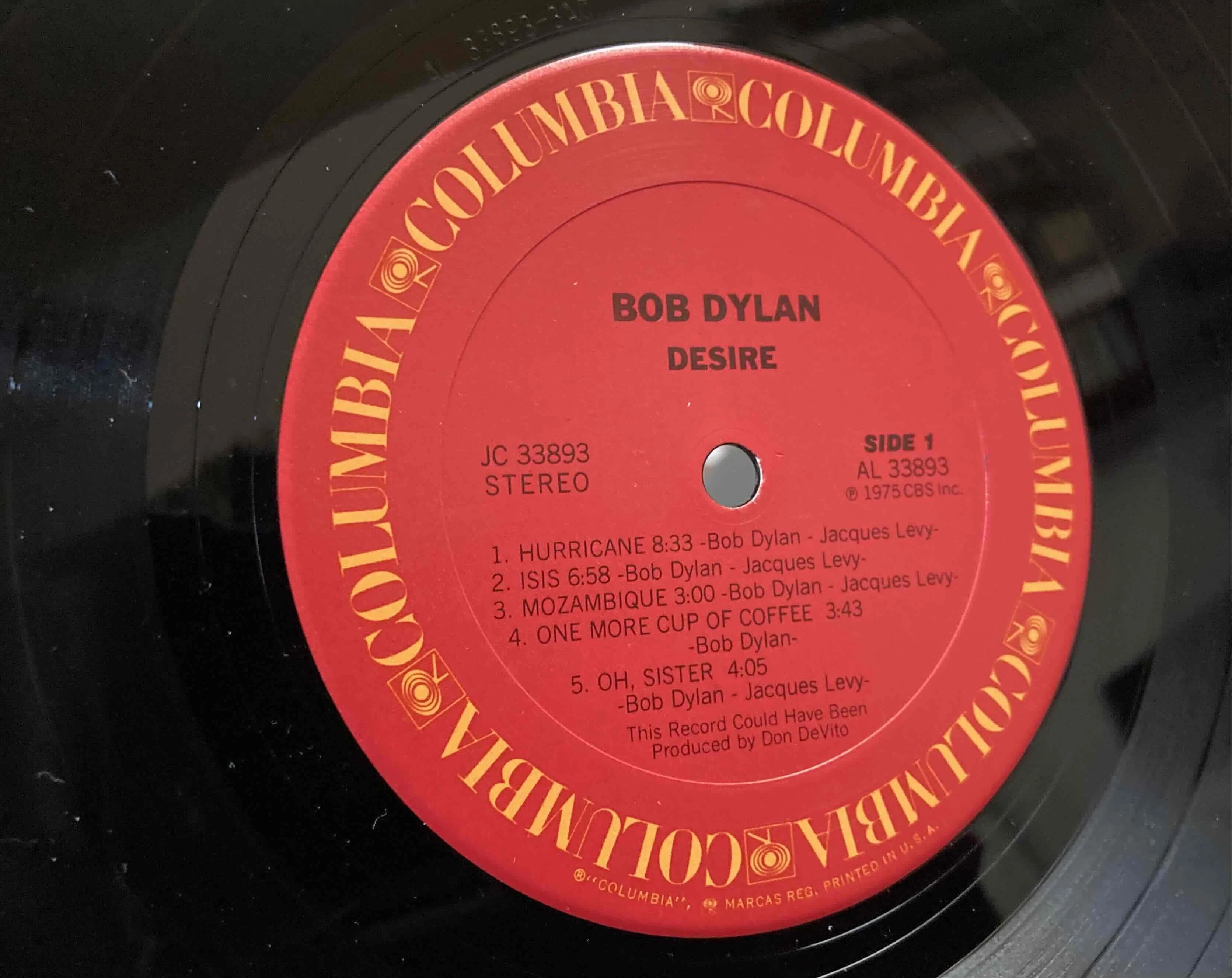 Bob Dylan [ Desire ] Columbia JC-33893｜naruru's Record