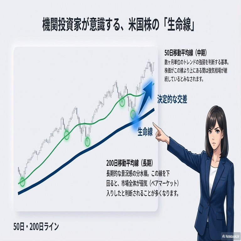 米国株テクニカル】（1️⃣）相場の波を乗りこなす「トレンド系指標」完全ガイド｜基本から応用まで｜US株ジャーナル＠米国株の情報をお届け！｜フォロバ100