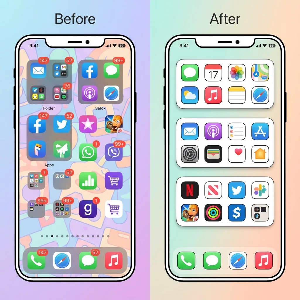 iphone アプリ 整理
