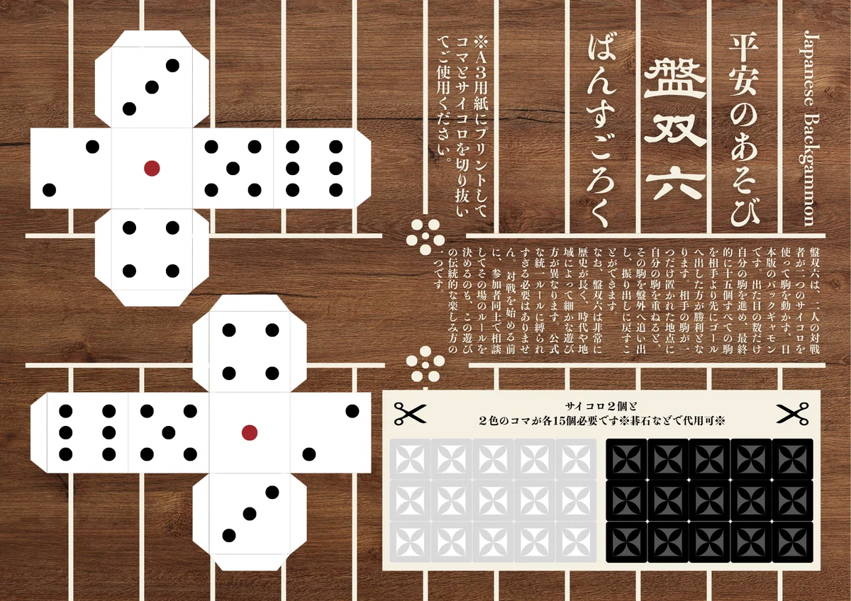 無料】古のゲーム盤双六で遊ぼう【テンプレート】｜山文路意匠室
