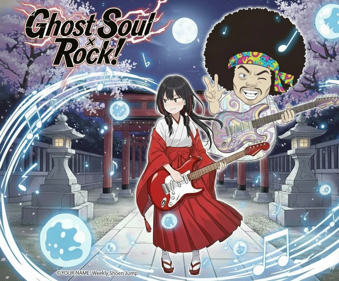 新作漫画『Ghost Soul x Rock!』始動！ 巫女×ギター×幽霊が織りなす
