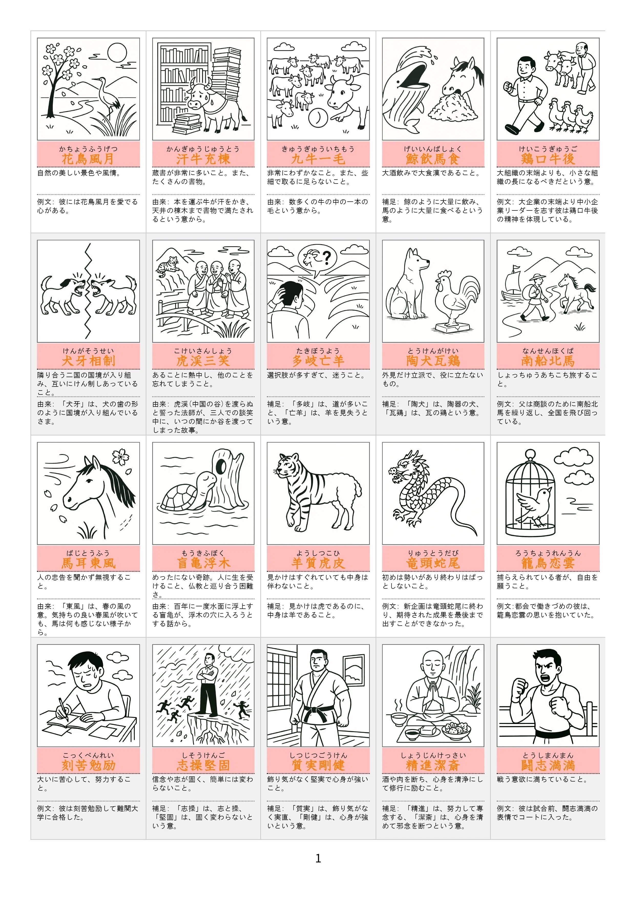 漢検準2級 四字熟語の範囲は、約200語以上！｜四字熟語マナブくん | 漢