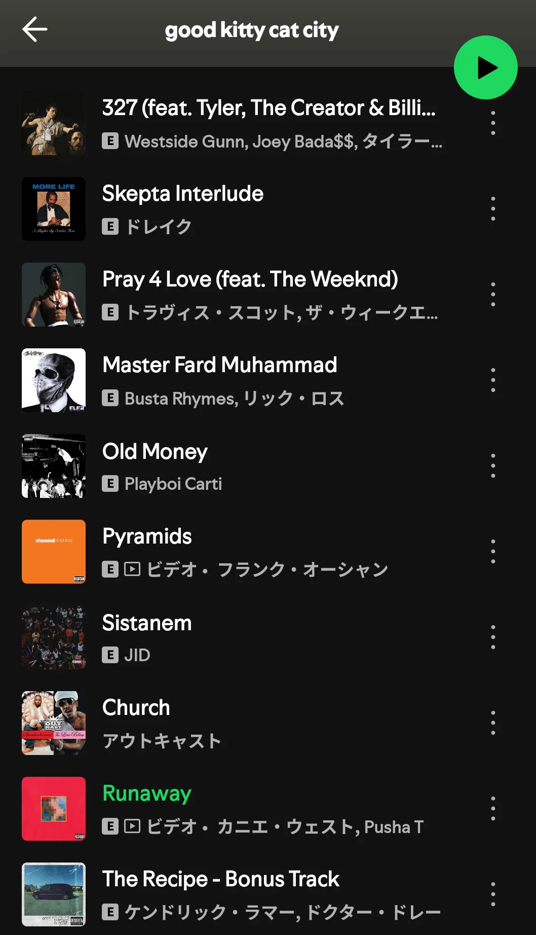 Good Kitty Cat 【Spotify】HipHop究極の入門プレイリスト「Good Kitty Cat City」完成!!!|ひし