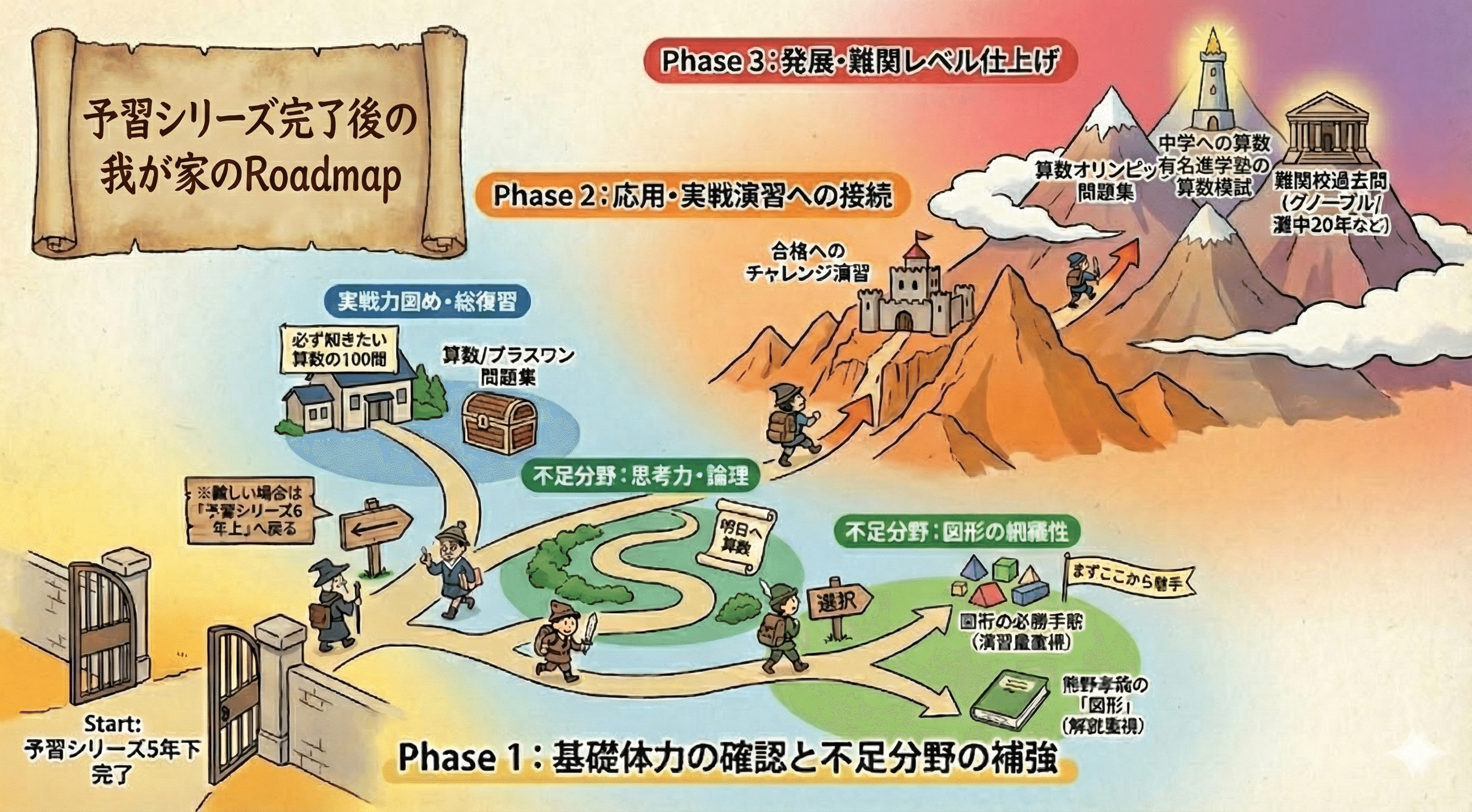 予習シリーズ算数を終えたあと、最難関を見据えて我が家が選んだ教材
