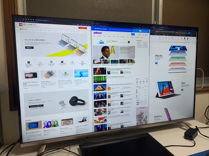 PC モニタ用に 43 インチ 激安 4K テレビ「SU43K」を購入！大画面で