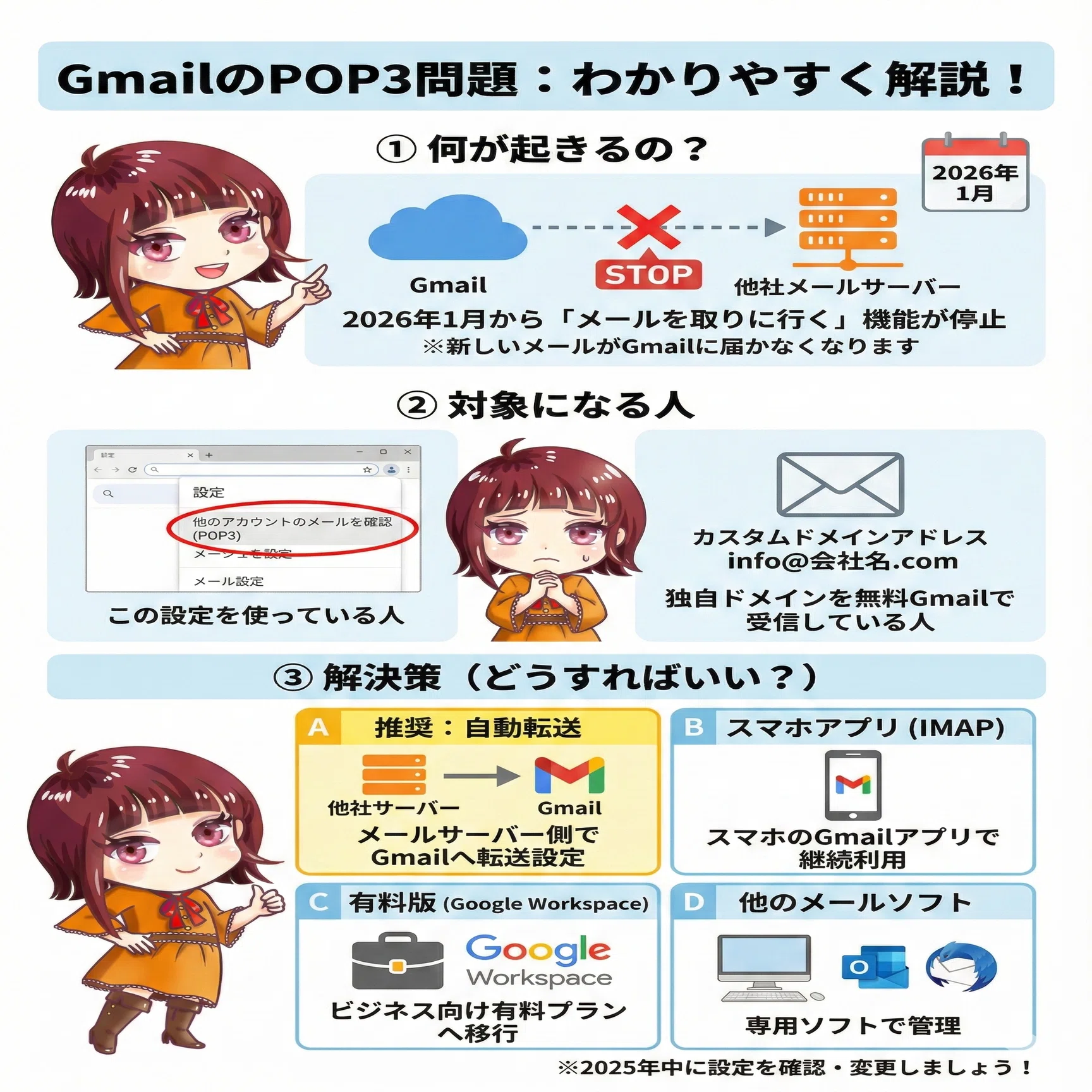 Gmailの「2026年届かない問題」〜実は私も対策対象でした〜｜夜桜りこ