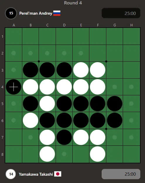 2025年オセロ世界選手権参戦記④（予選4-5回戦）｜りばー