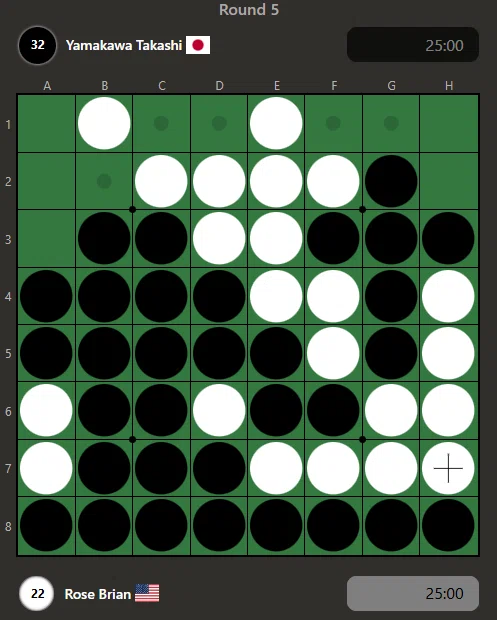 2025年オセロ世界選手権参戦記④（予選4-5回戦）｜りばー