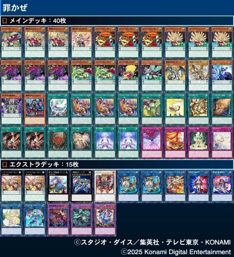 遊戯王デッキです。 2025年創作デッキまとめ｜あんにん