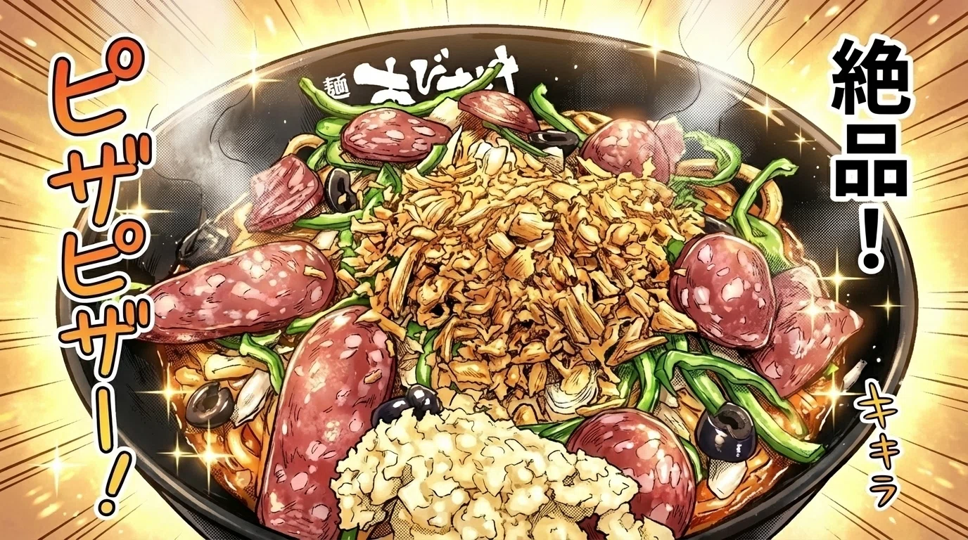 Menya Abisuke 'Pizza Soba'｜白井暁彦 aka しらいはかせ