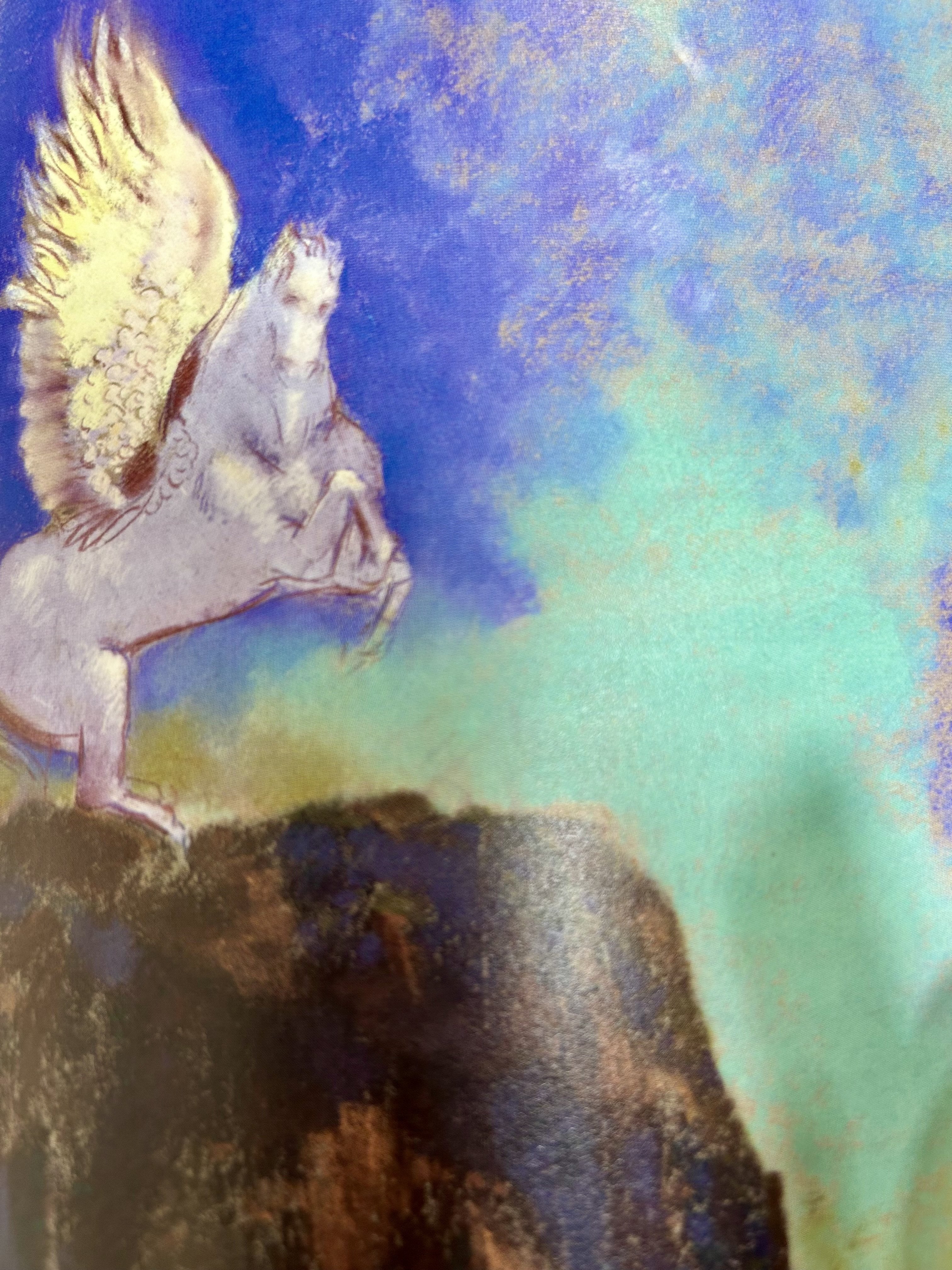 ペガサスに乗って大天使ミカエルと飛翔する2026年（オディロン・ルドン