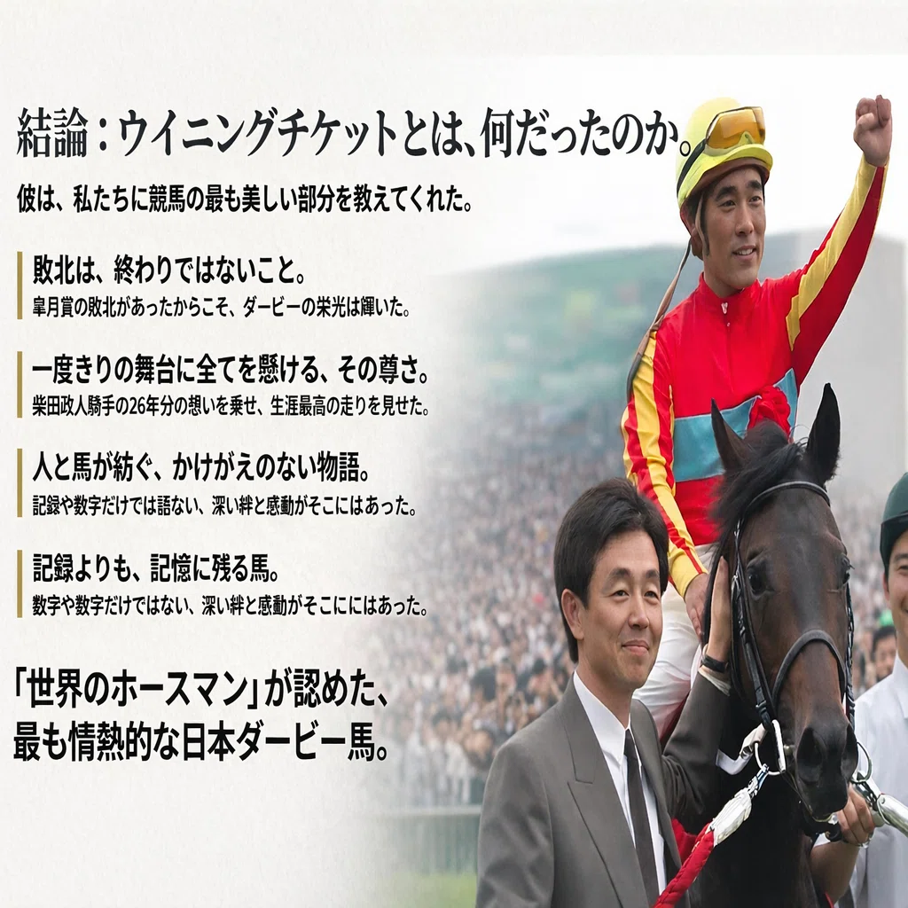ウイニングチケットという名の奇跡 ― ダービーにすべてを捧げた馬