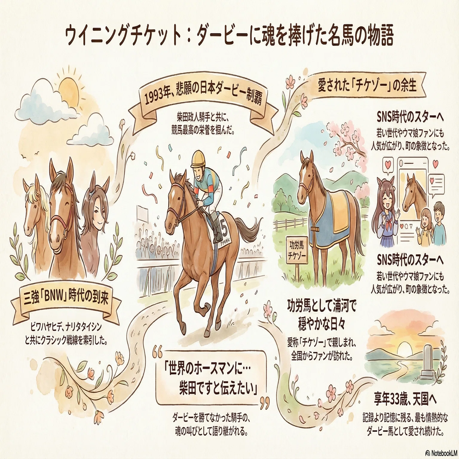 ウイニングチケットという名の奇跡 ― ダービーにすべてを捧げた馬