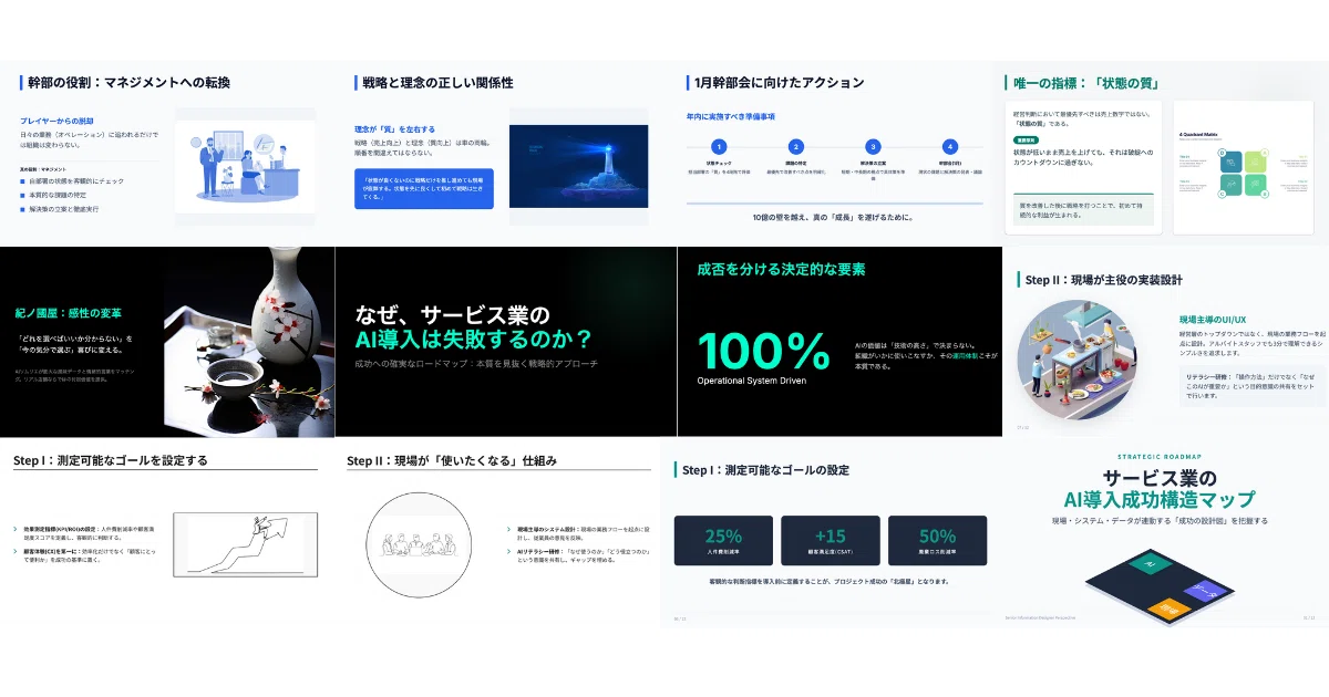 gemオーダーページ NotebookLM×Gemini【Gem】でデザイン性のある編集可能スライドを作る