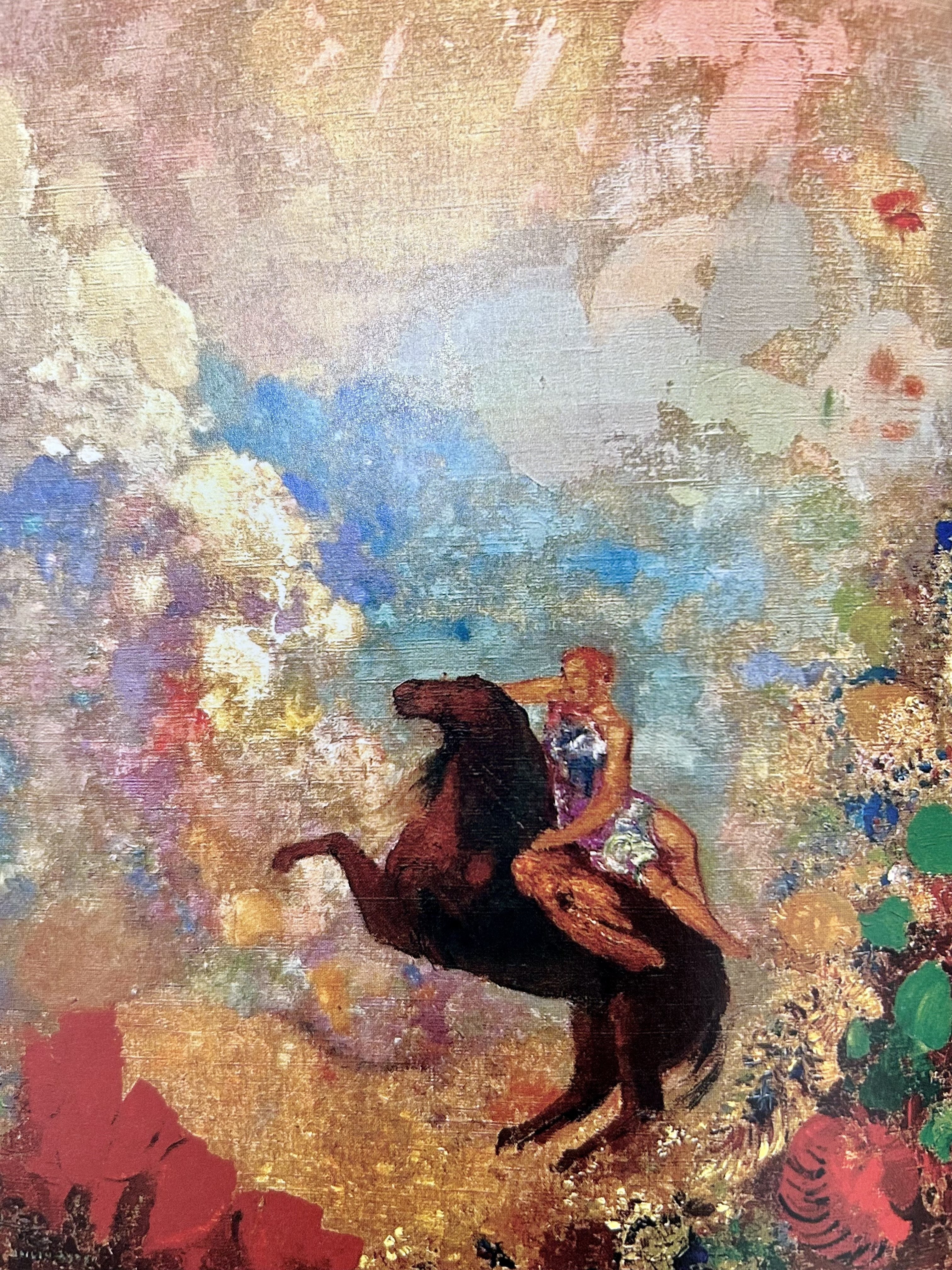 ペガサスに乗って大天使ミカエルと飛翔する2026年（オディロン・ルドン