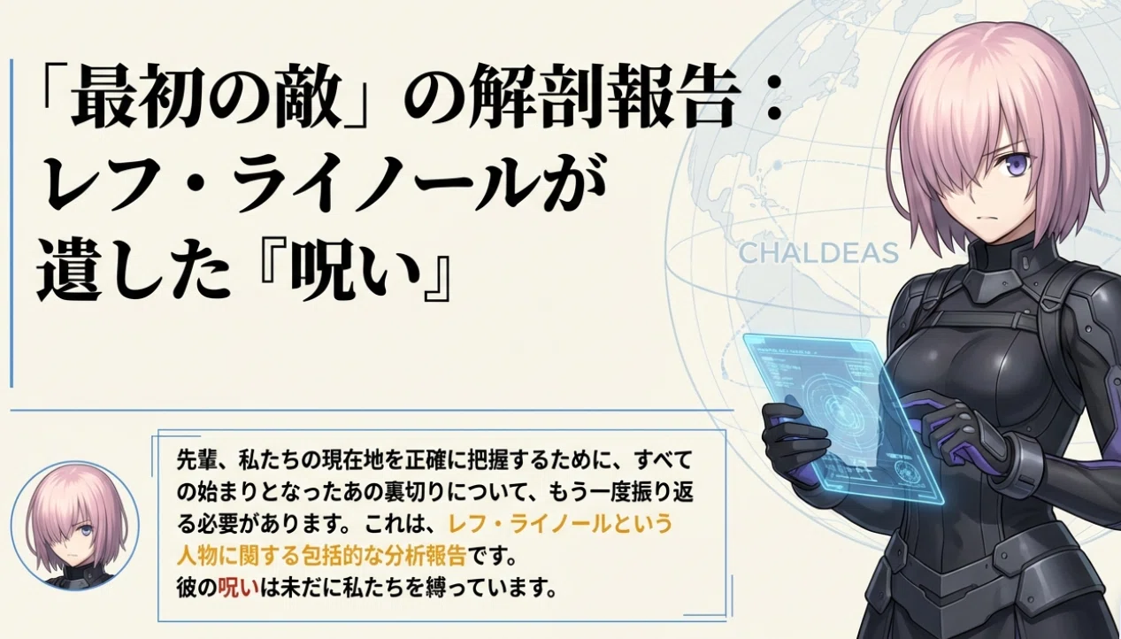 FGOにおけるトリックスター 「レフ・ライノール（フラウロス）」が作中