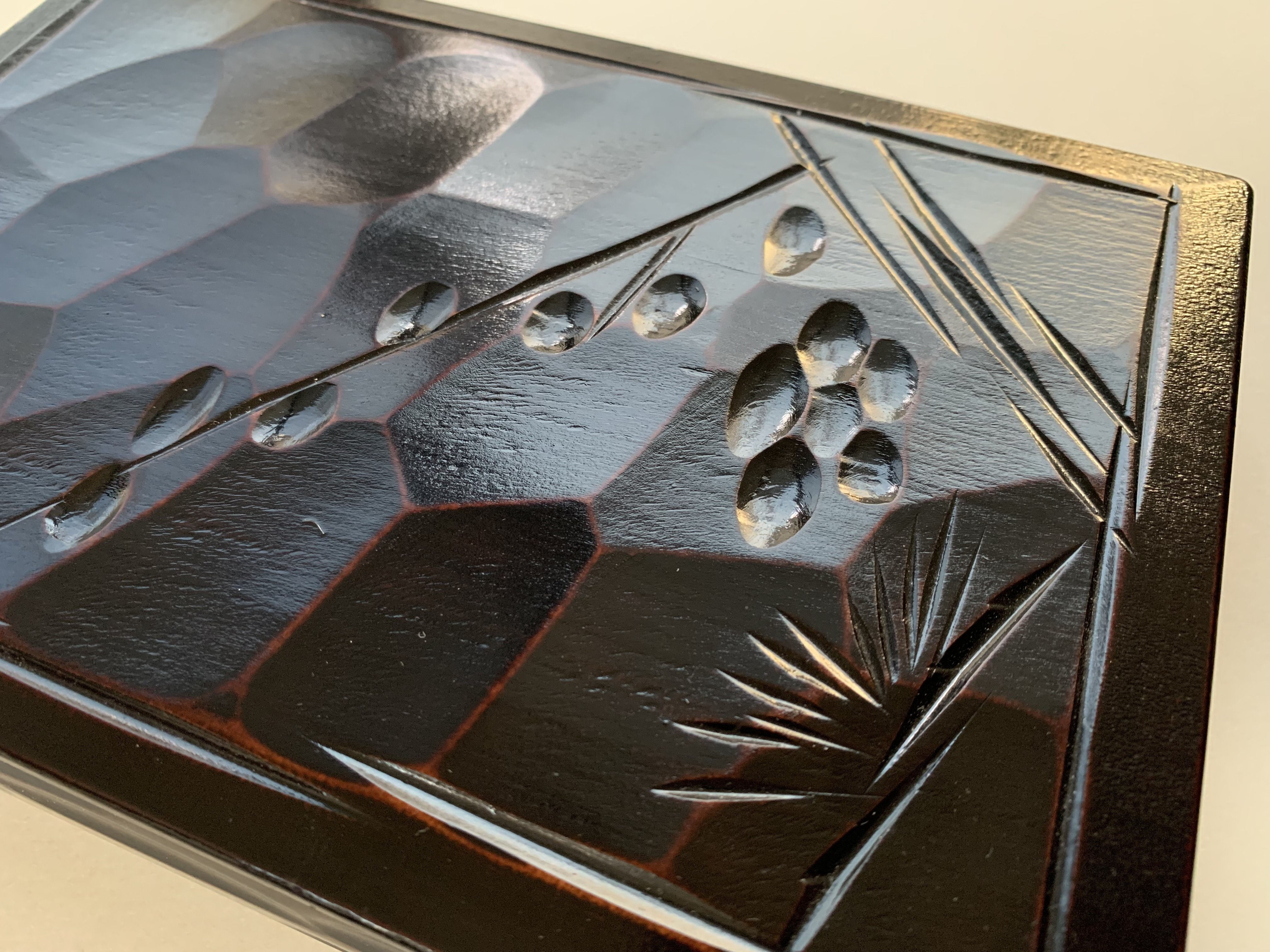 幻の一刀彫|水戸彫の文箱と歩んだ365日｜黄蝶｜書道スタジオMiTO｜書道師範