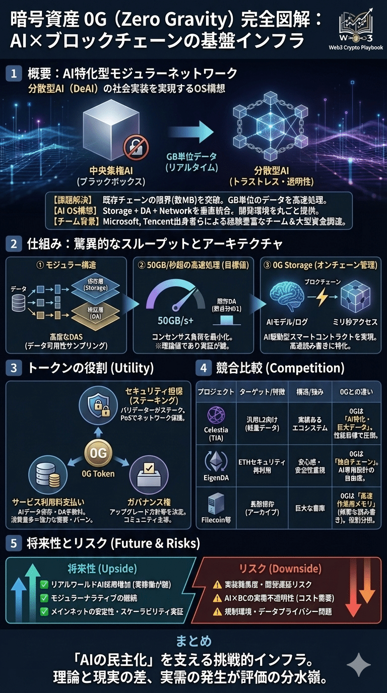 暗号資産0G（Zero Gravity/0G）とは？将来性や仕組み・買い方を解説｜Web3 Crypto Playbook