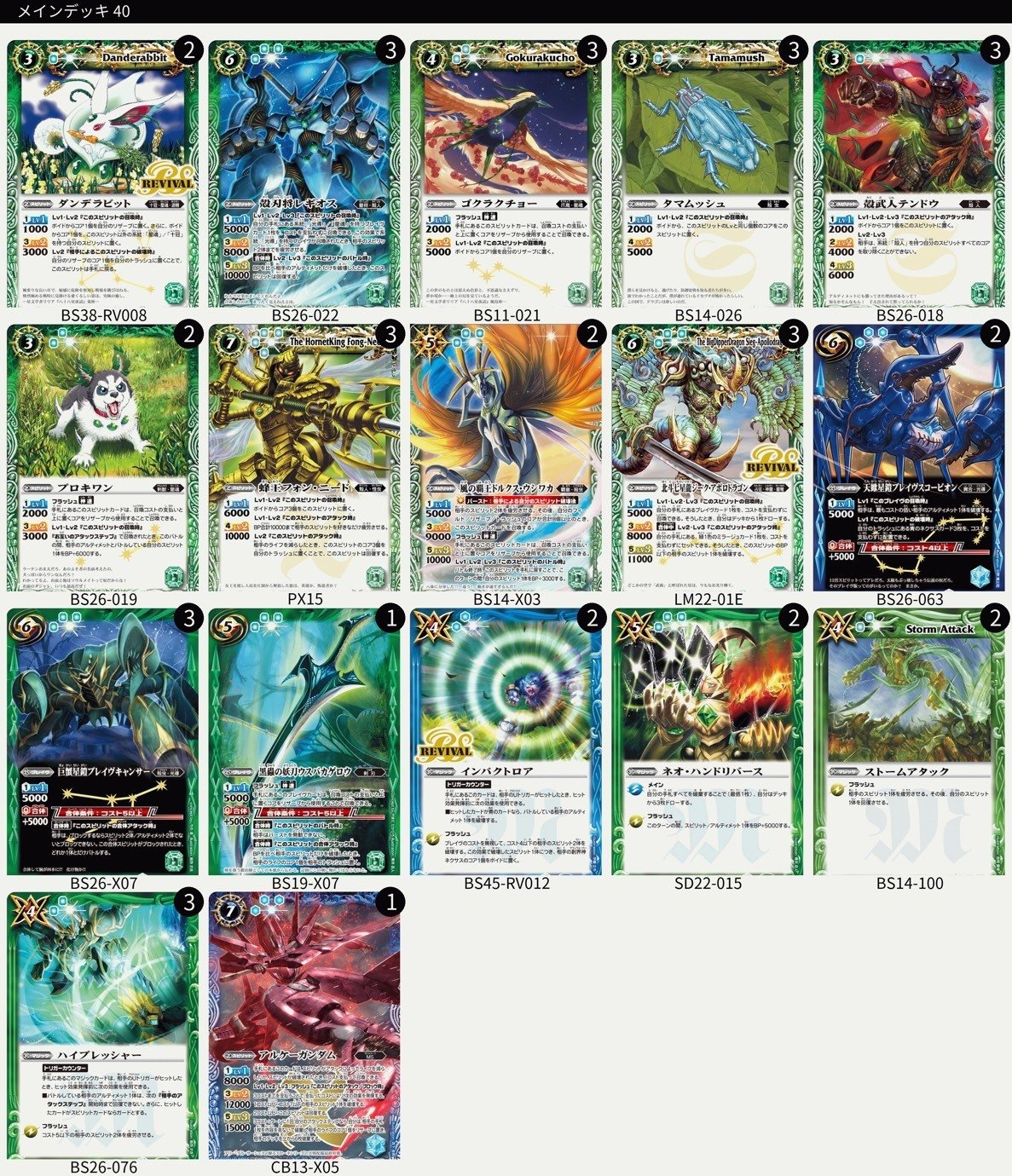 サイバー　デッキ　デッキ改造パーツ付き バトスピ】いにしえデッキ改造論【緑速攻】｜富山大学TCG研究会