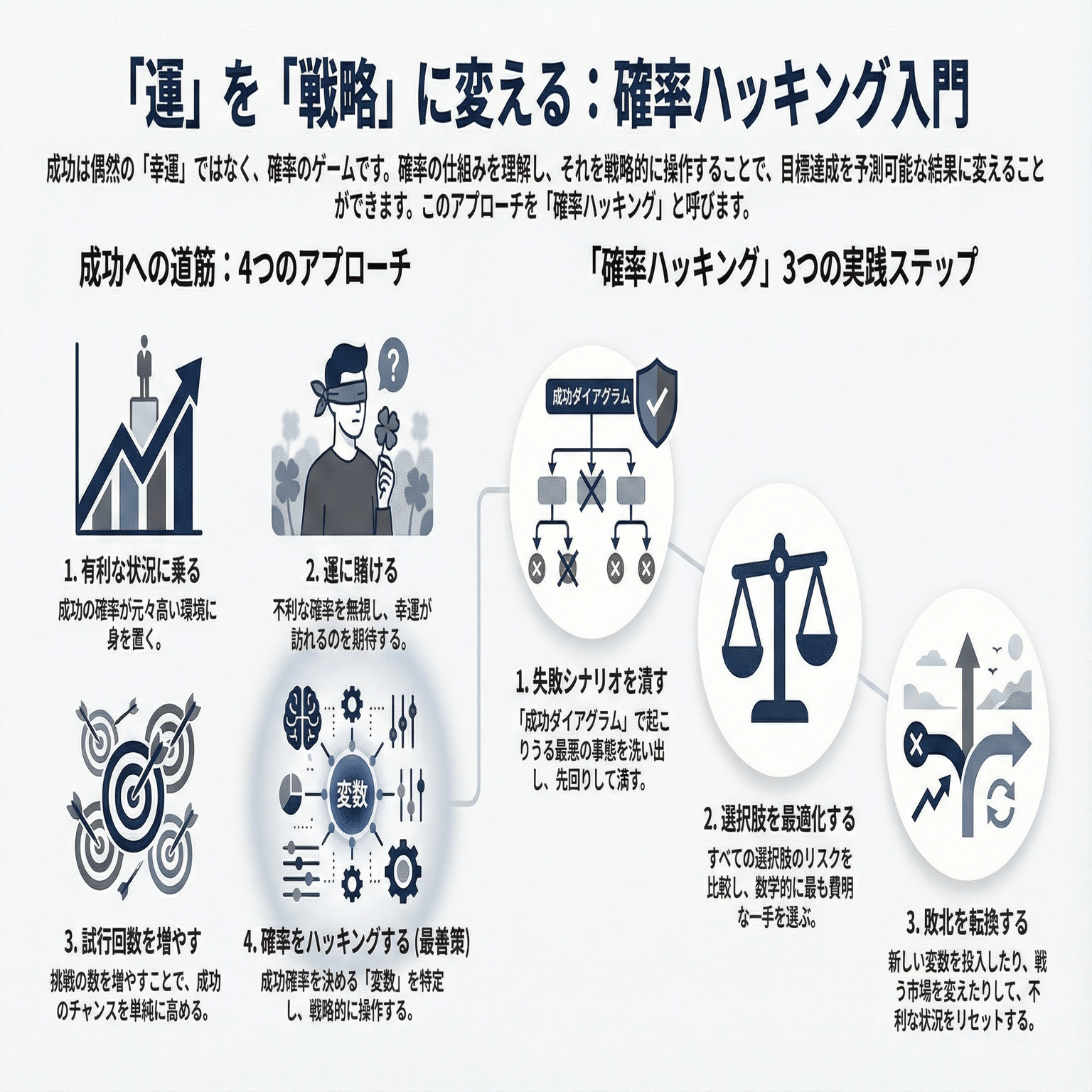 成功は「運」ではない。「確率」をハッキングする5つの意外な方法｜本好きの部屋