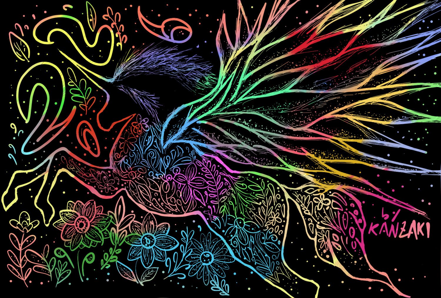 ユニコーンのスクラッチアート｜続・神崎のナナメ読み