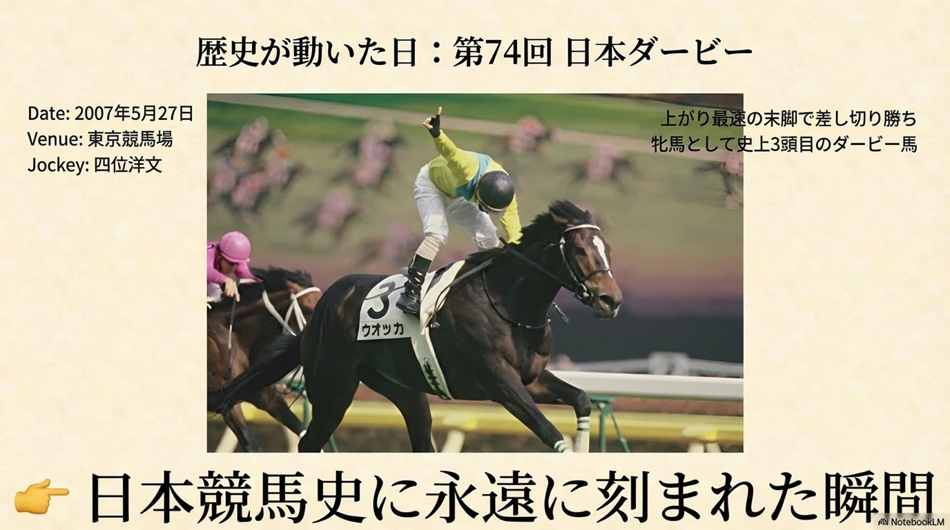 ウオッカ ― 牝馬の常識を打ち破ったダービー馬 ―｜ハサミおじさん
