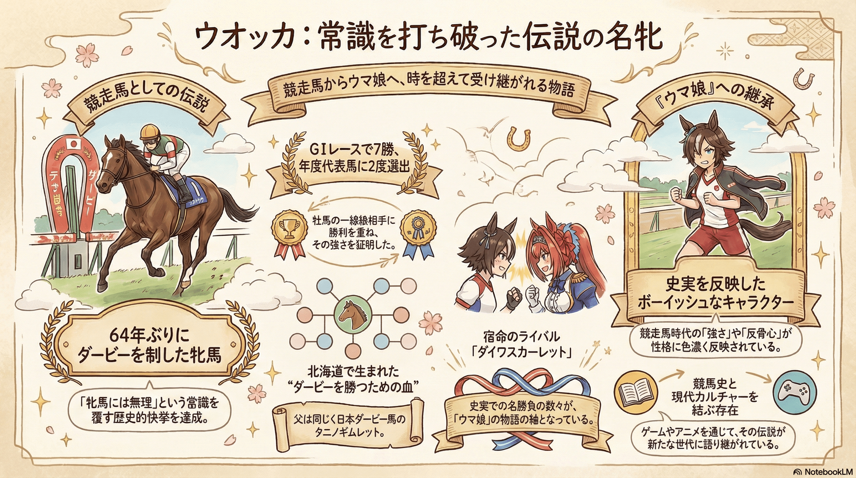 ウオッカ ― 牝馬の常識を打ち破ったダービー馬 ―｜ハサミおじさん