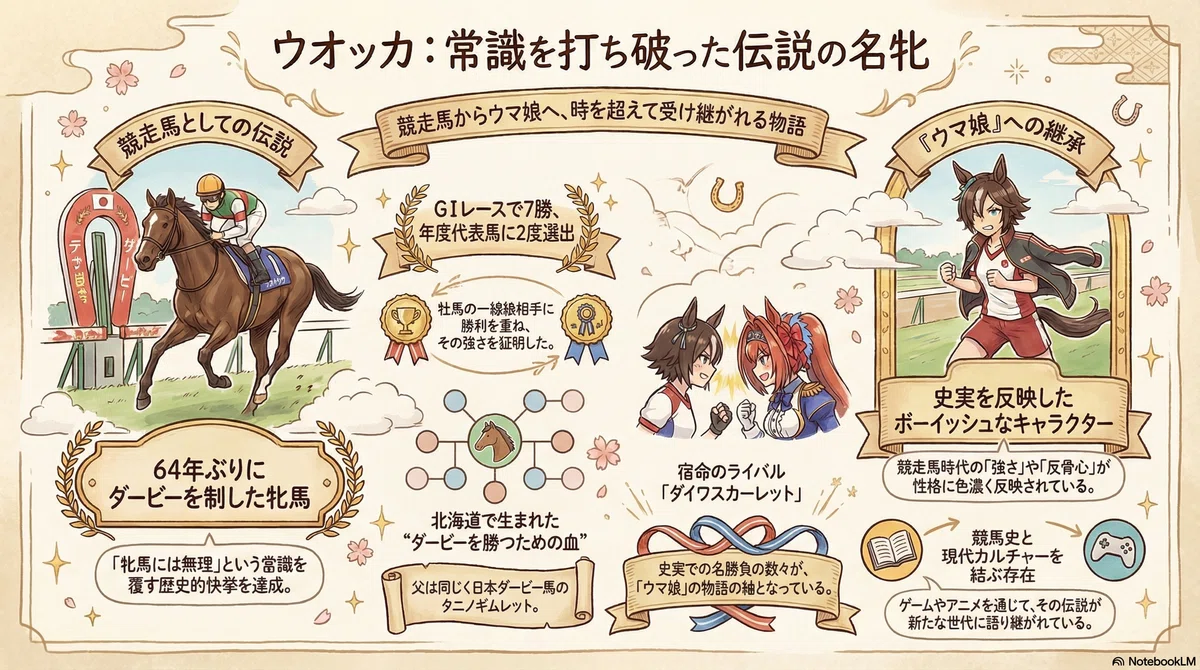 ウオッカ ― 牝馬の常識を打ち破ったダービー馬 ―｜ハサミおじさん