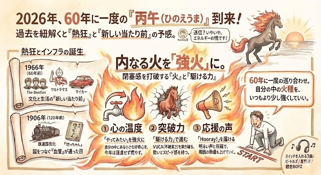 60年に一度の「熱」を味方に──2026年、丙午の空を見上げて｜はしもと