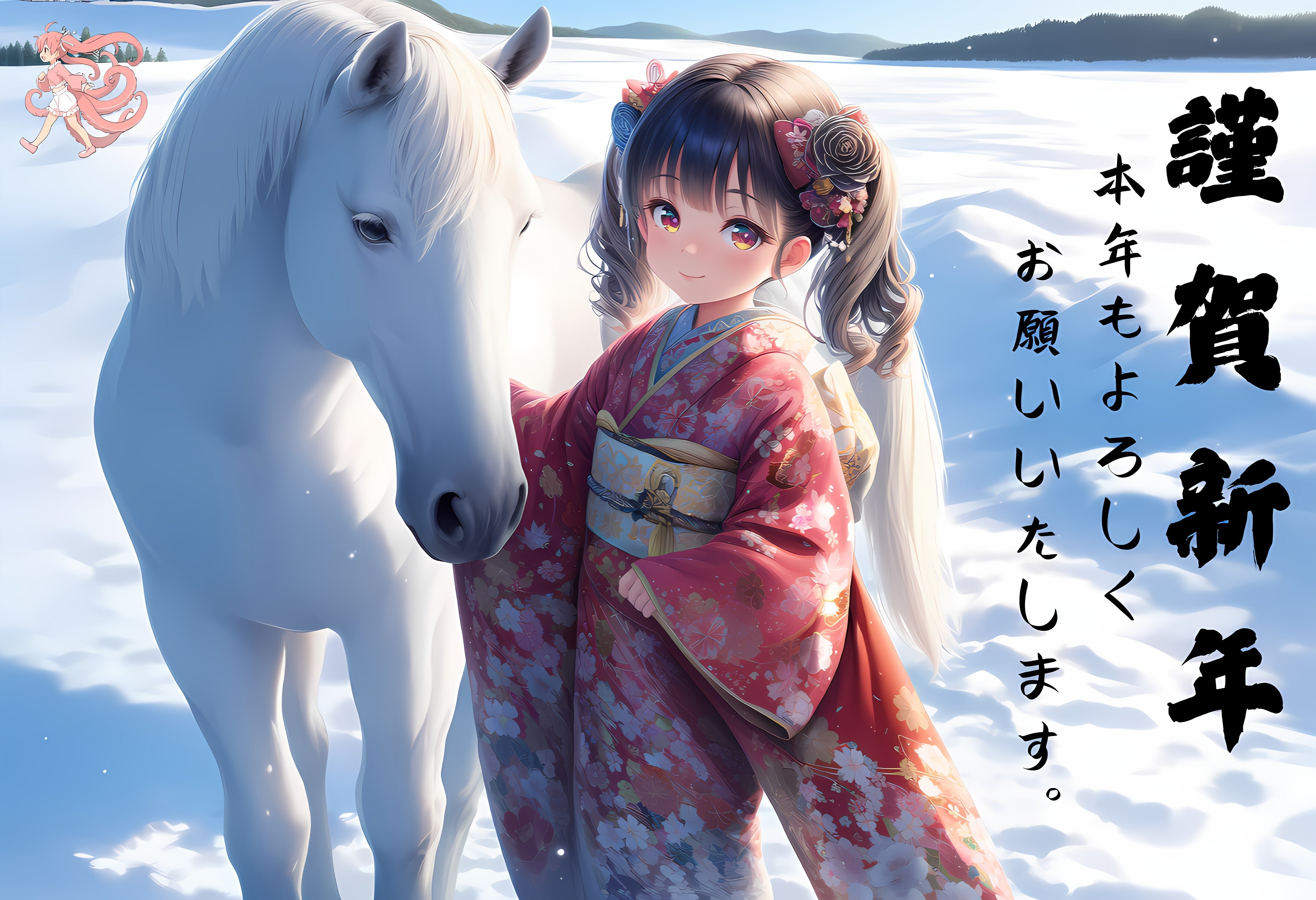 謹賀新年（2026年 午年）｜ゆりね・ぴにゃこらーだ