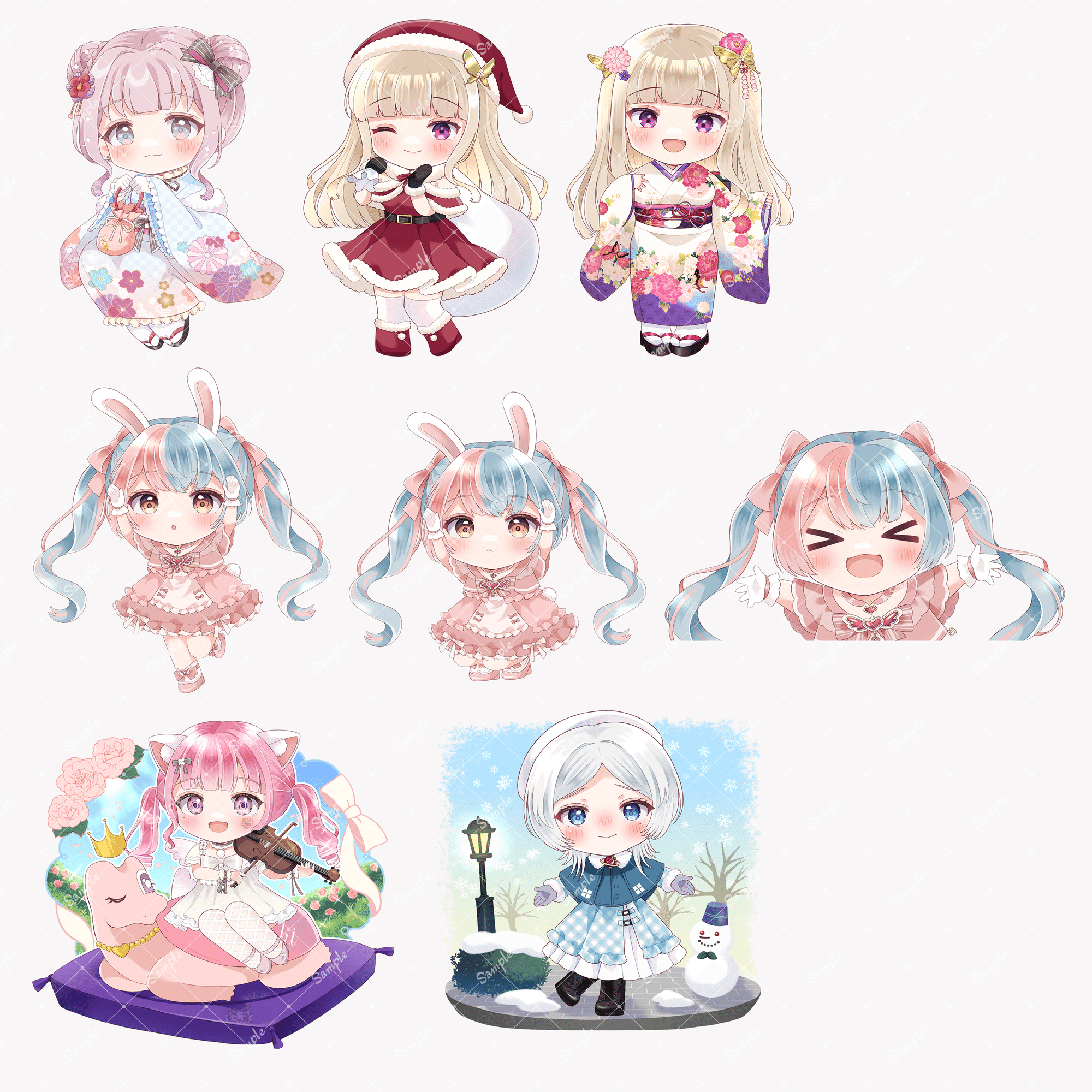 2025年ご依頼イラストまとめ｜みかもち