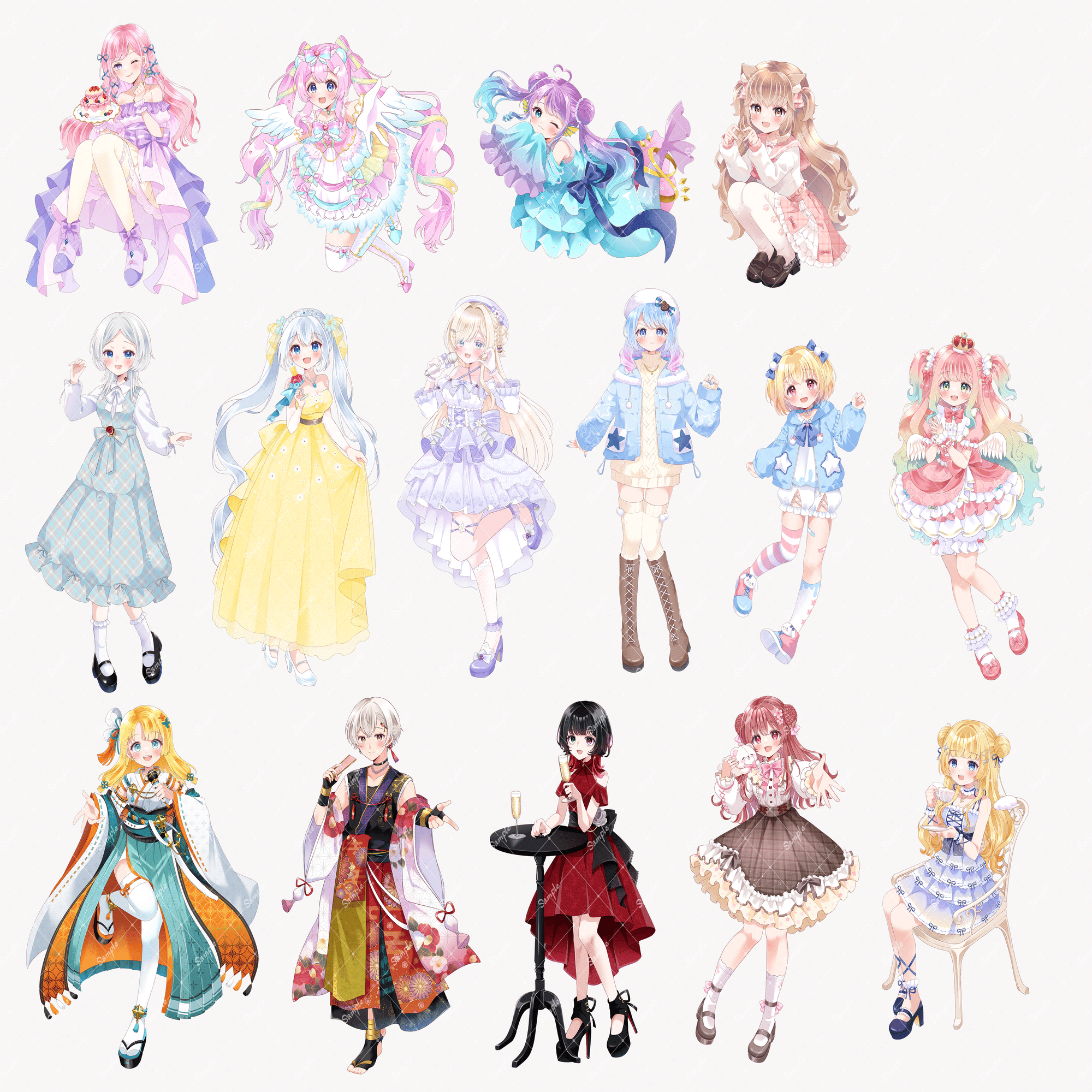 2025年ご依頼イラストまとめ｜みかもち