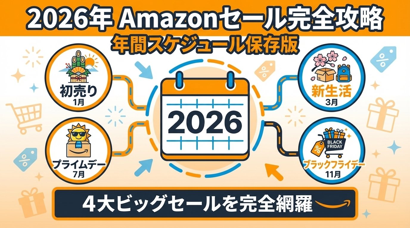 2026年】Amazon次のセールはいつ？年間スケジュールと攻略方法を紹介
