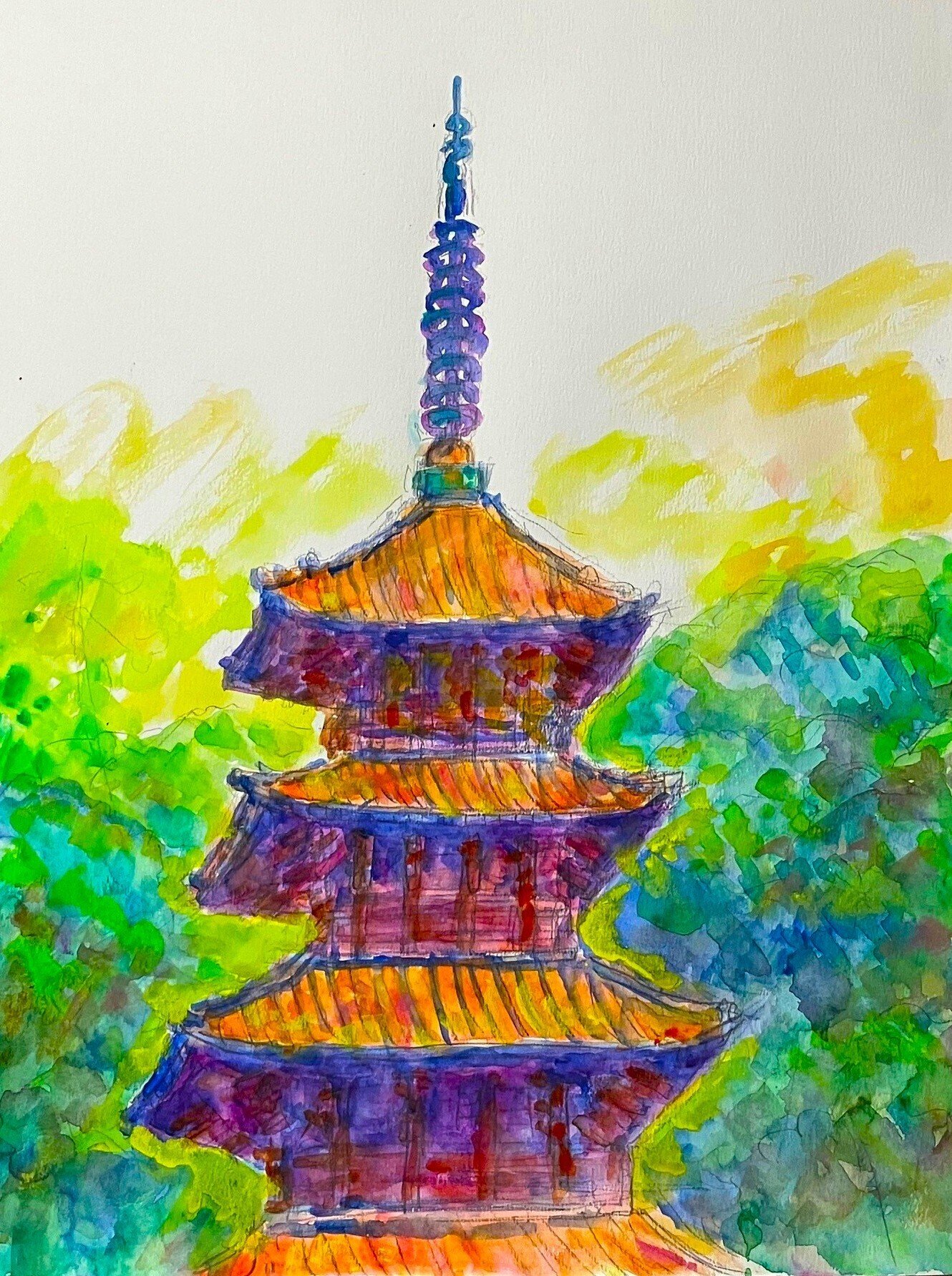 水彩-19 あるいはヘタウマの矜持｜オサムエバタ