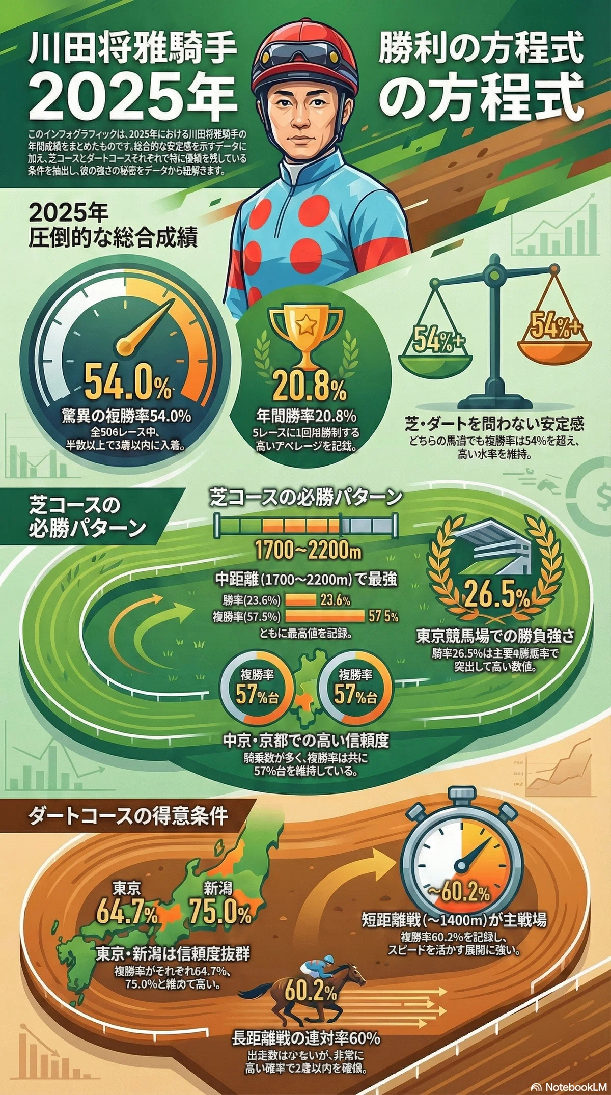 2025年 川田将雅騎手 年間成績・コース別詳細分析｜おにぎり定食