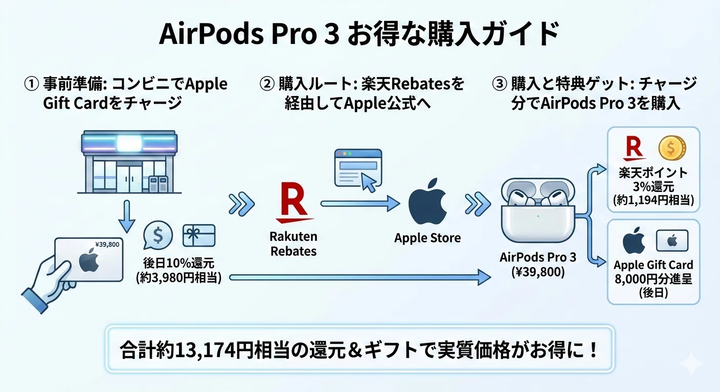 初売り×ポイントでAirPods Proを33％お得に買う方法｜くたくた