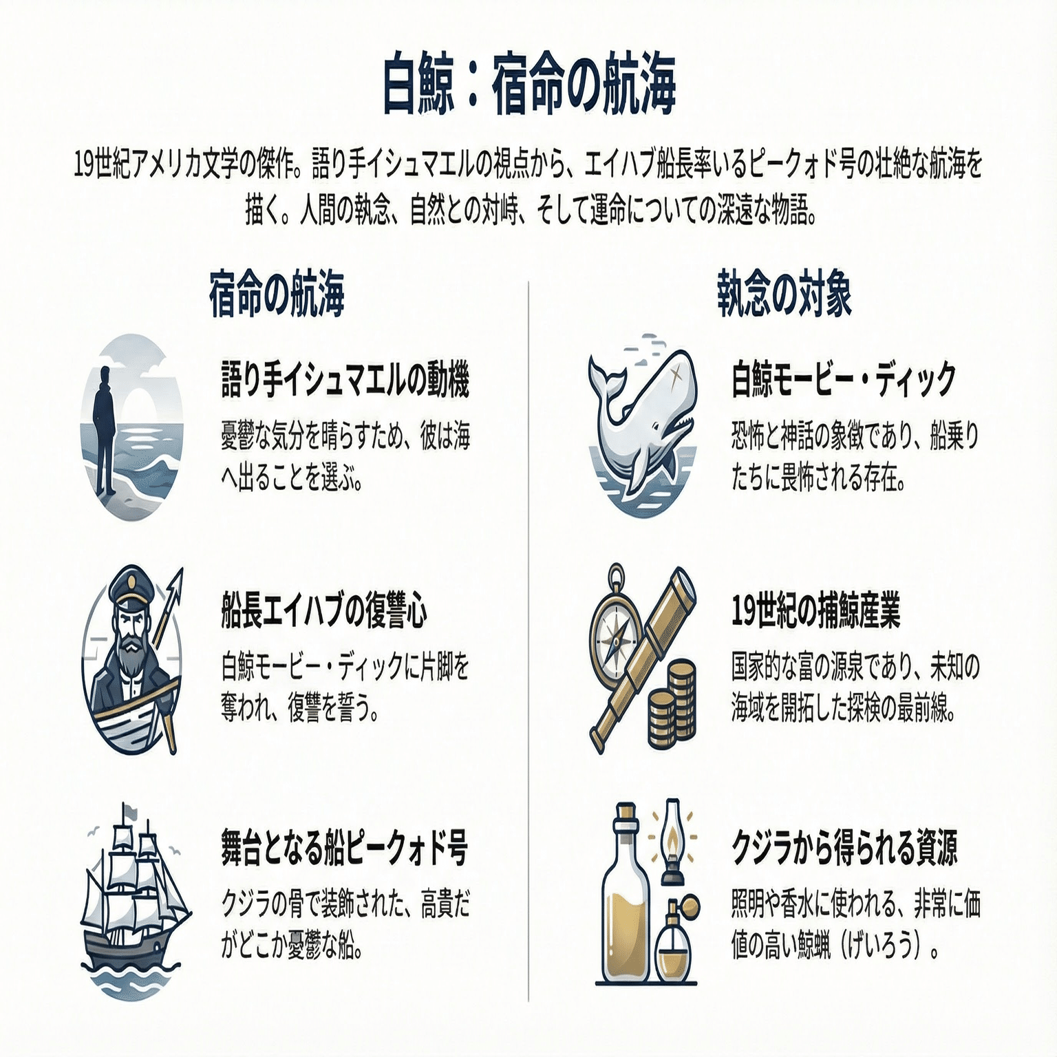 白鯨』から学べる、誰も予想しなかった5つの意外な真実｜本好きの部屋