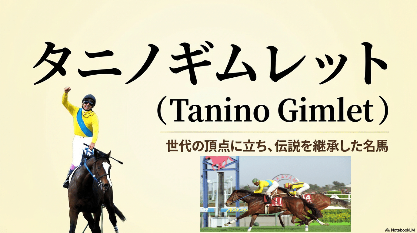 タニノギムレット ― 世代の頂点に立ち、伝説を継承した名馬 ― ｜ハサミ