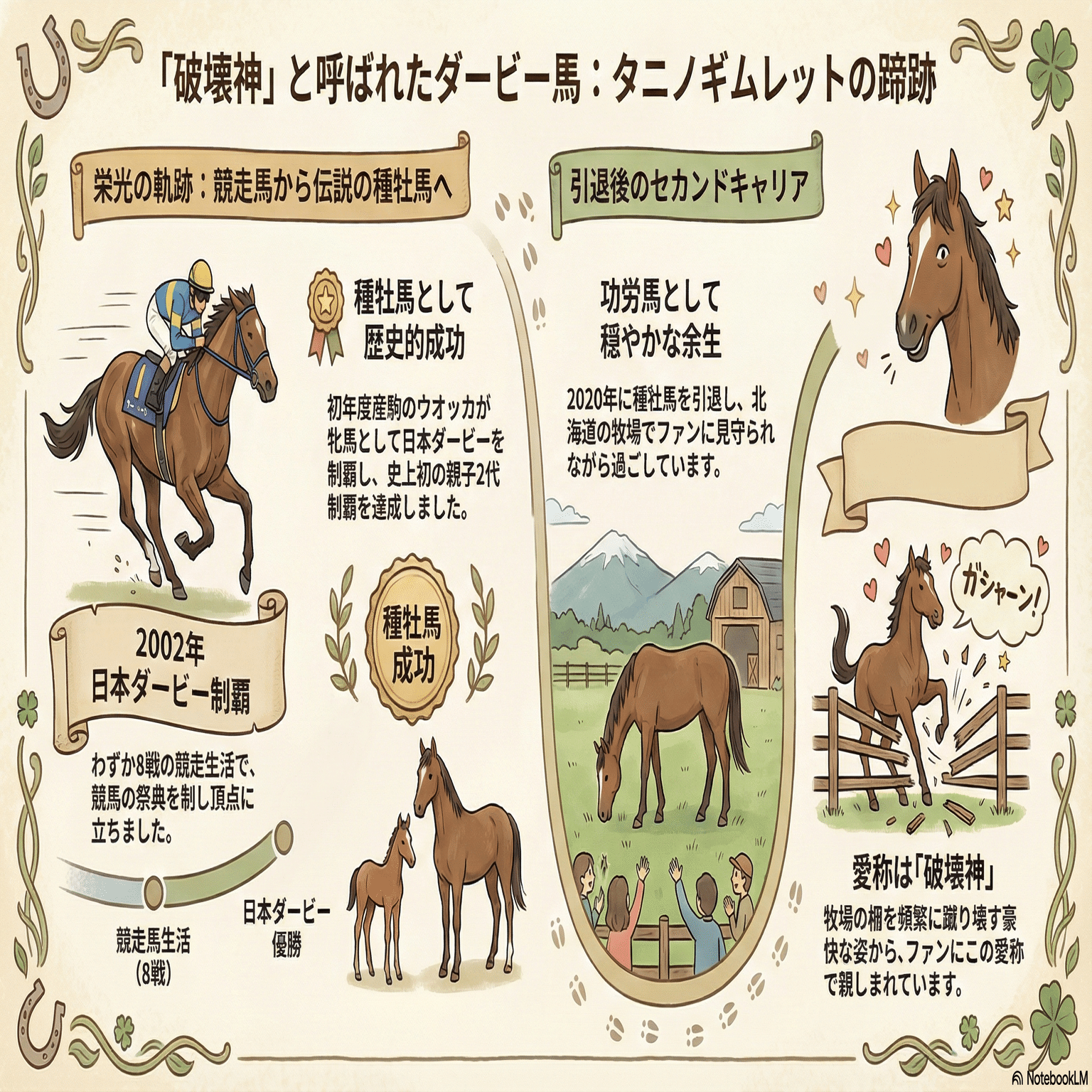 タニノギムレット ― 世代の頂点に立ち、伝説を継承した名馬 ― ｜ハサミ