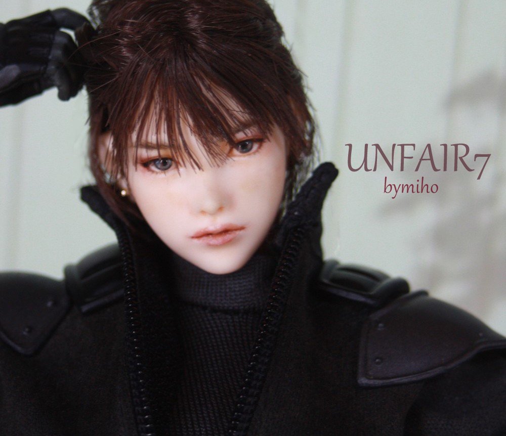 1/6カスタムドールヘッド☆UNFAIR7☆bymiho☆六分の一男子図鑑