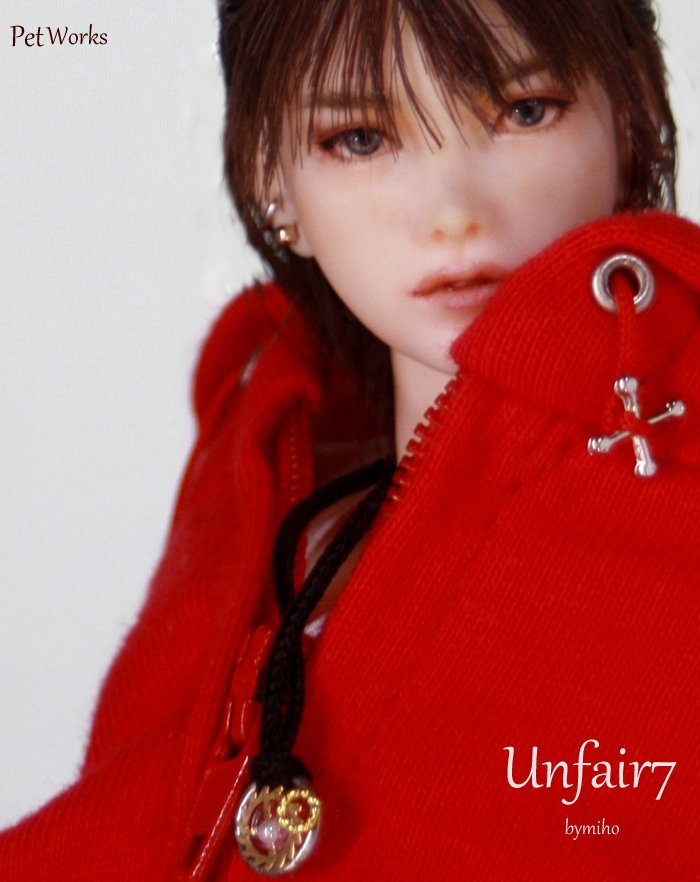 1/6カスタムドールヘッド☆UNFAIR7☆bymiho☆六分の一男子図鑑