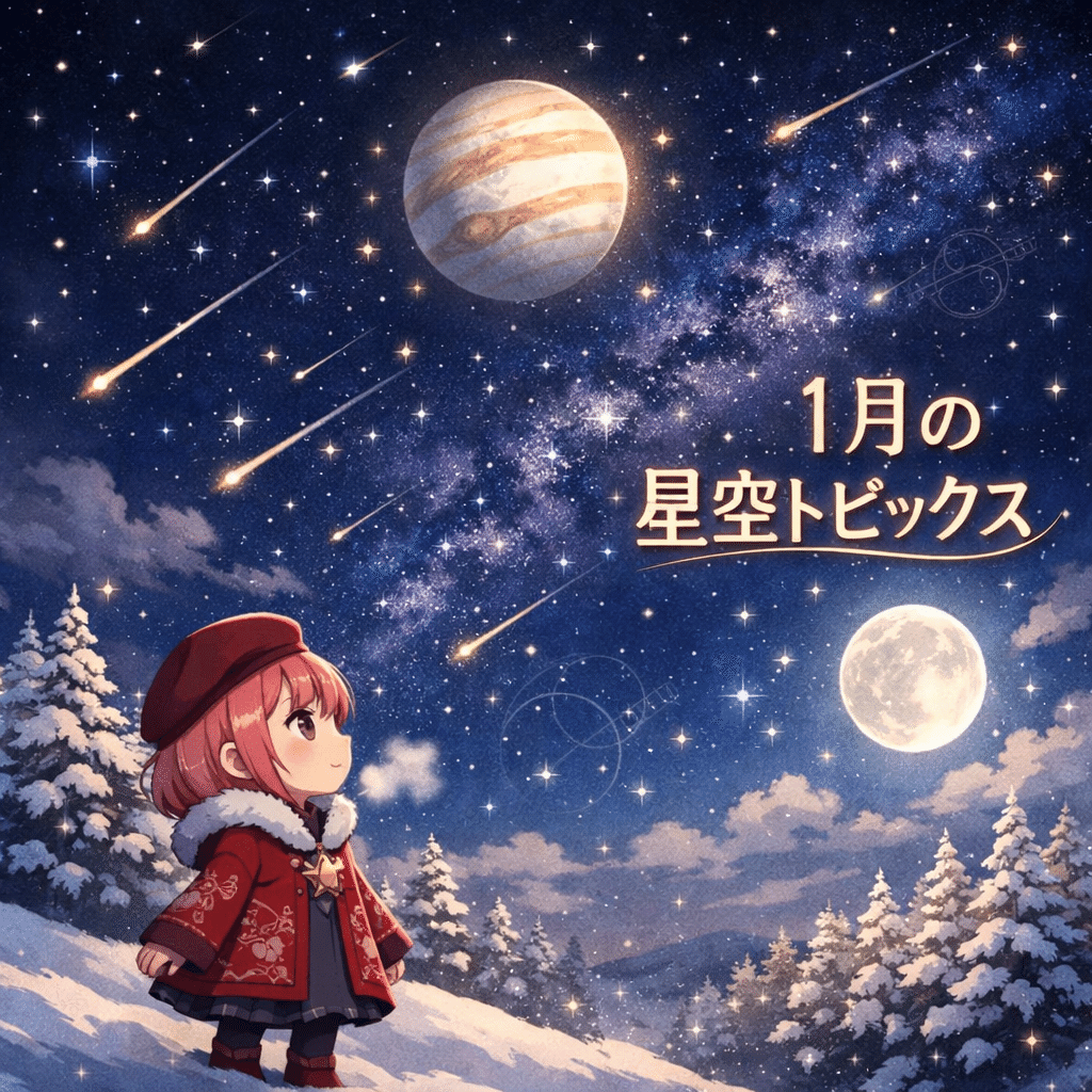 2026年1月】占い師の為の天文学講座☆星空イベントと占星術的開運予報