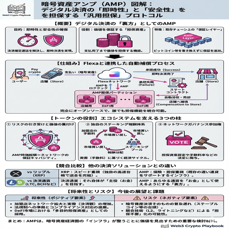 暗号資産アンプ（AMP）とは？将来性や仕組み、リスクを専門家が徹底解説｜Web3 Crypto Playbook