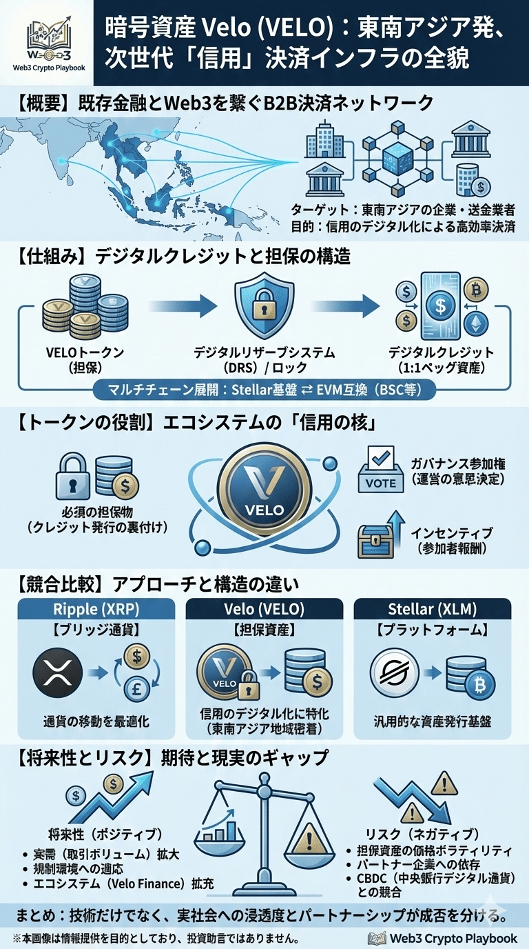 暗号資産Velo(VELO)とは？仕組みや将来性を徹底分析｜Web3 Crypto Playbook