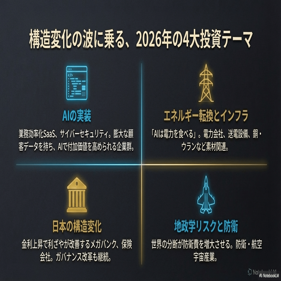 マクロ経済動向と資金の流れ】「2026年 投資のパラダイムシフト