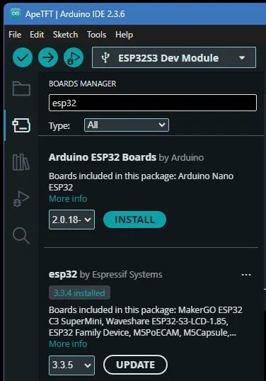 JC3248W535開発ボードでスピードメーターUI その1 ～esp32/Arduino