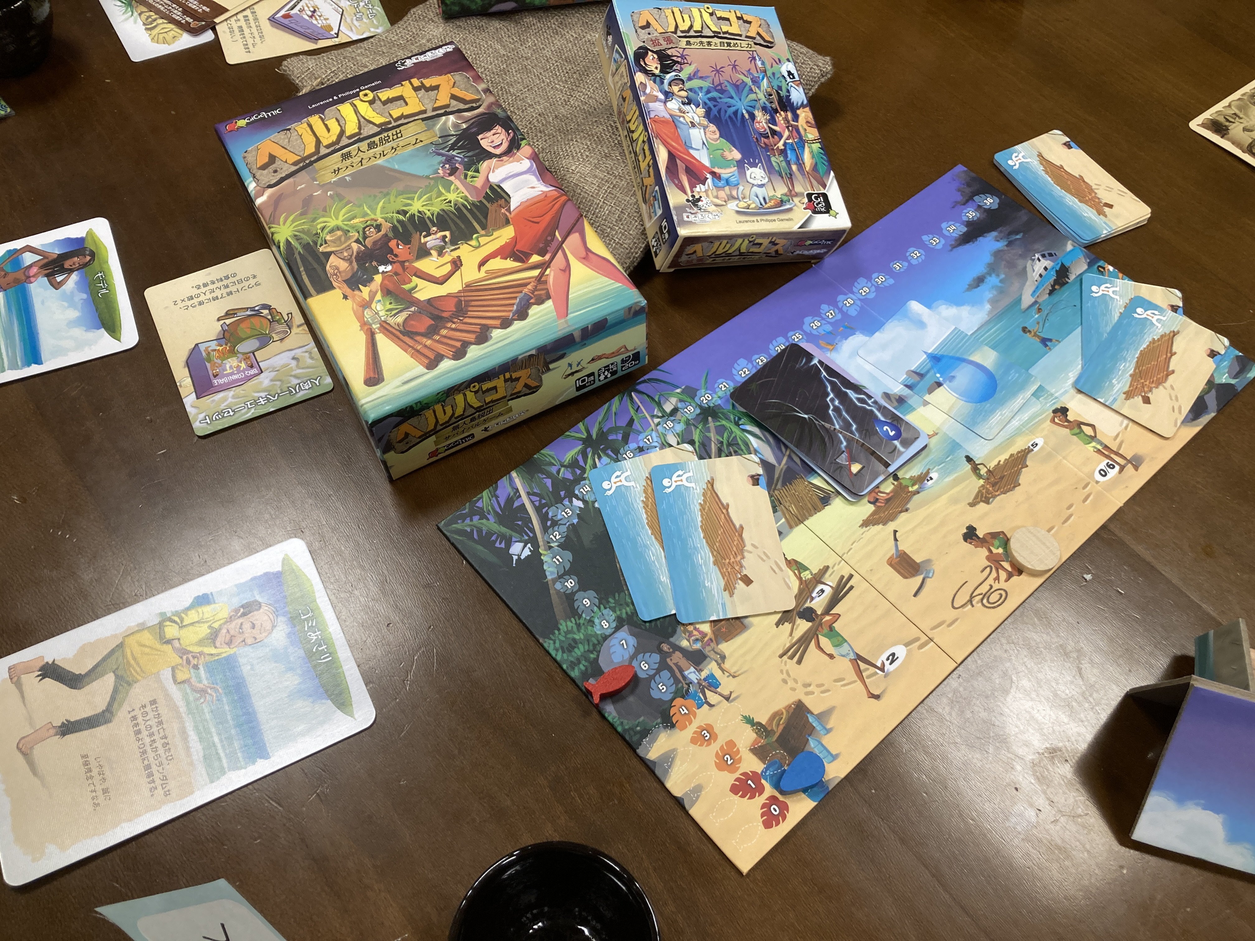 とあるボドゲ会にお伺いしたら書き初めを書いてました（1/2開催ボドゲ