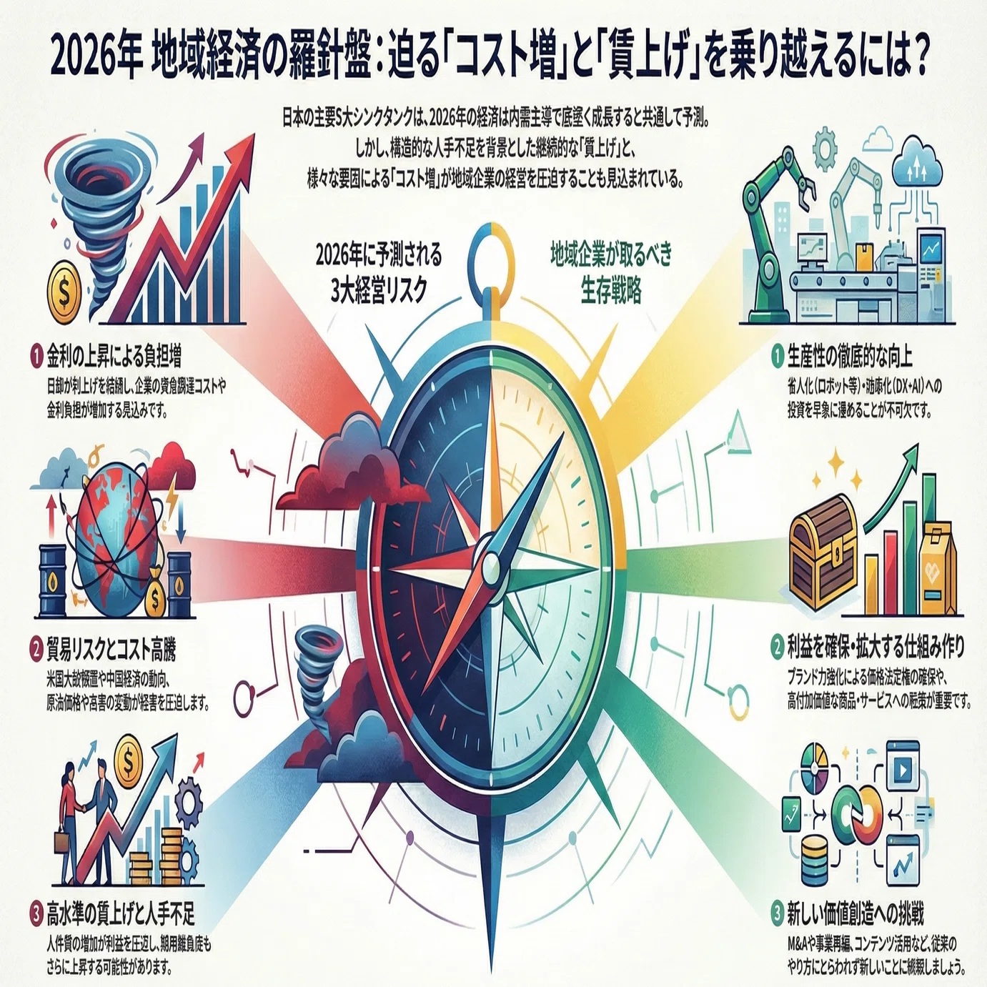 2026年の地域経済はどうなる？ 5つの予測データから考える、「賃上げ